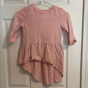 Adorable Pink Peplum Kids Blouse